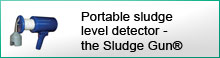 Portable sludge level detector - the Sludge Gun®